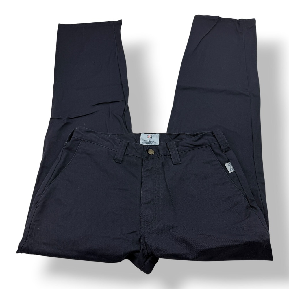 Tyndale FR Flame Resistant Navy Blue Work Pants Mens‎ 32x32 NFPA 2112 CAT 2 USA